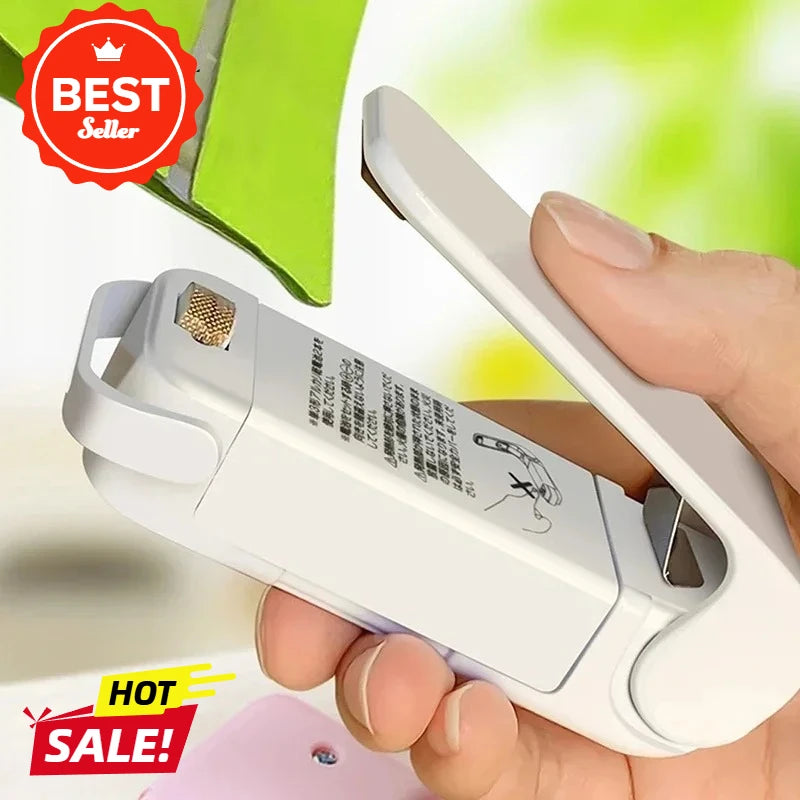 Mini Heat Bag Sealing Machine Package Sealer Bags Thermal Plastic Food Bag Closure Portable Sealer Food Packaging Heat Sealer