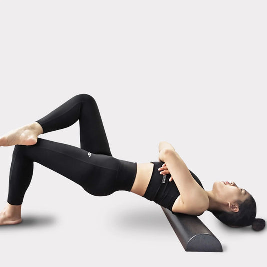Half Round Yoga Massage Roller Column Muscle Relaxation Yoga Column Roller Tool Gymnastic Massager Roller for Home Gym Exercise