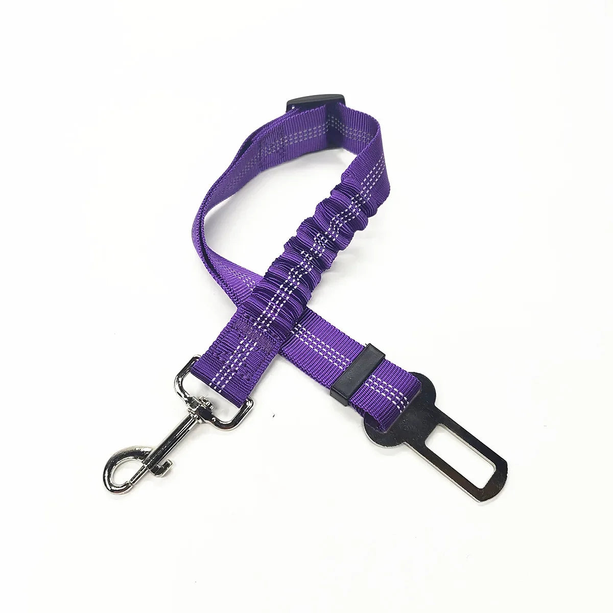 Dog Leash Harness Dogs Dog Accessories Supplies Pet Dog Car Seat Belt Retractable Buffer Elastic Reflective Safety Traction Rope
