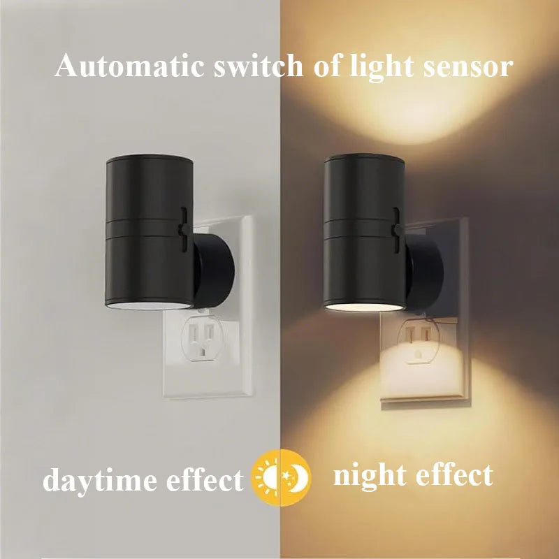 Dimmable LED Night Light Plug Into Wall Night Lamp with Light Sensor Auto on/Off From Dusk To Dawn for Bedroom Hallway Bathroom