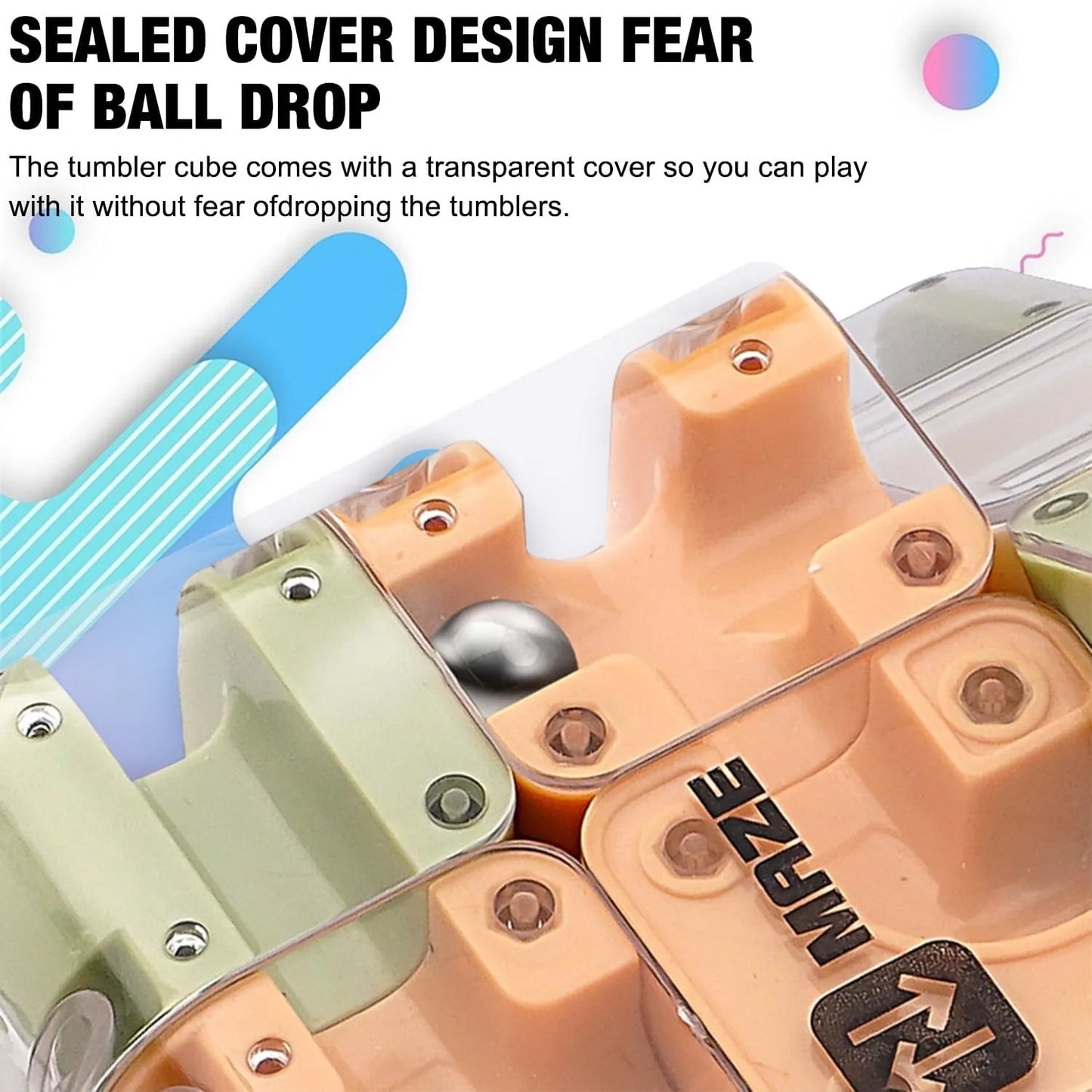 Speed Cube Rolling Ball 3D Maze Magic Cube Stress Reliever Toys Gift Kids Adult