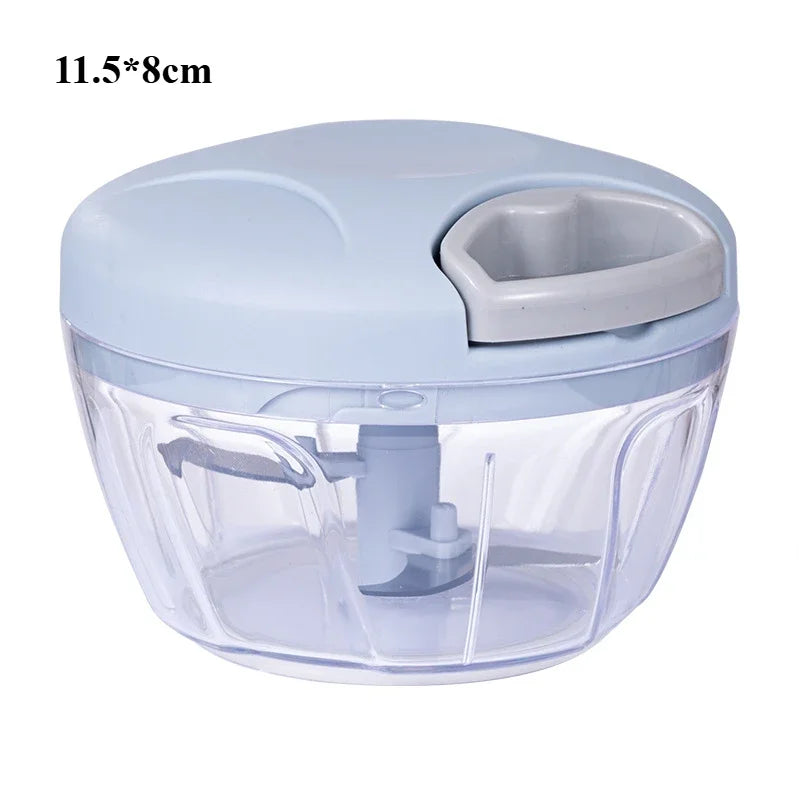 Multi-function Manual Food Chopper Meat Machine Crusher Blender Household Vegetable Chopper Shredder Garlic Cutter Meat Blender