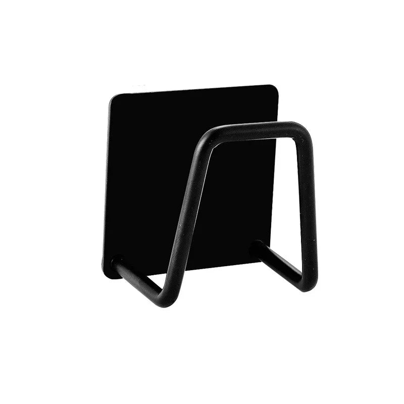Kitchen Stainless Steel Sink Sponges Holder Self Adhesive Drain Drying Rack Kitchen Wall Hooks Accessories Storage Organizer