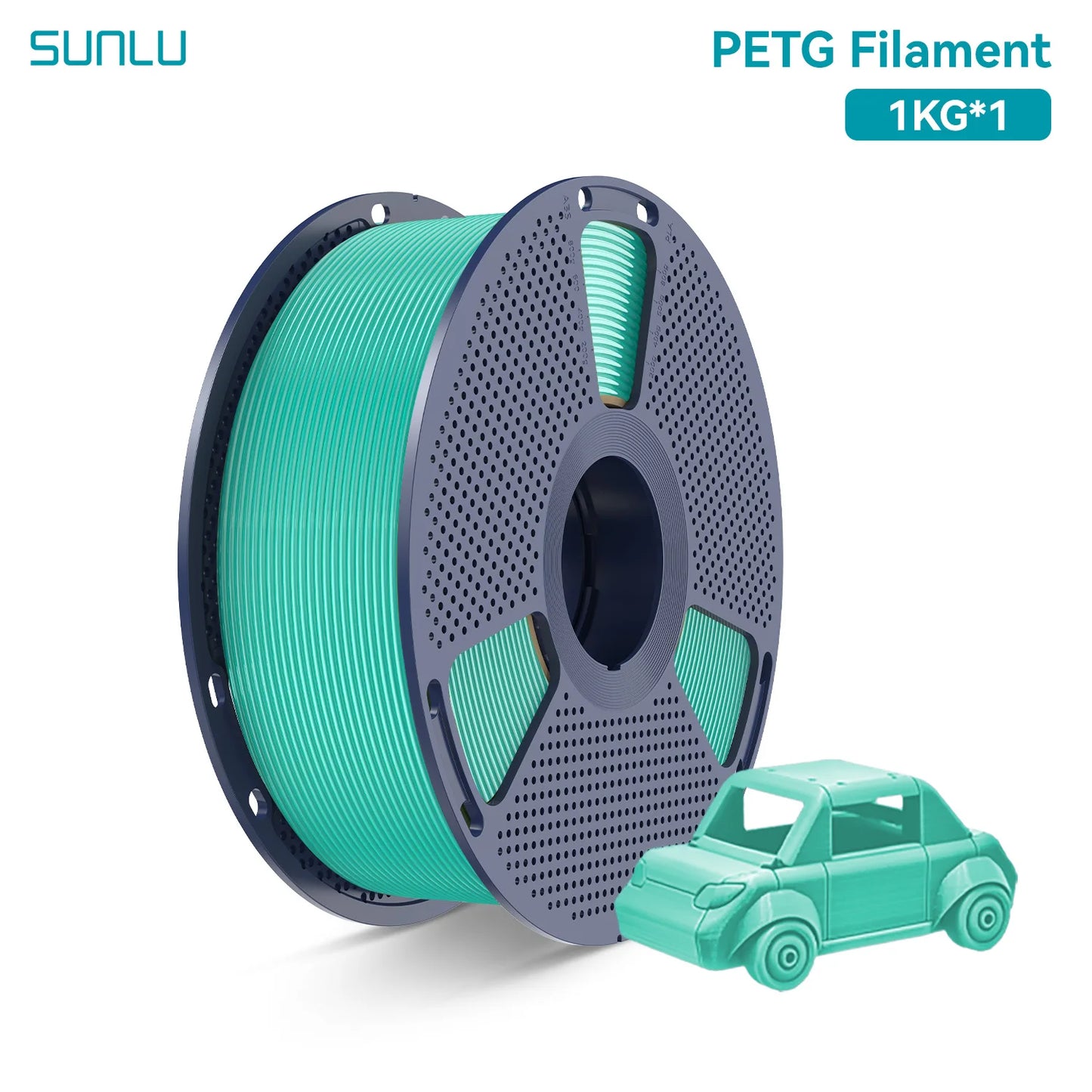 SUNLU PETG 3D Printer Filament 1.75mm High transparency White Color Tolerance+/-0.02mm for DIY gift printing fast shipping