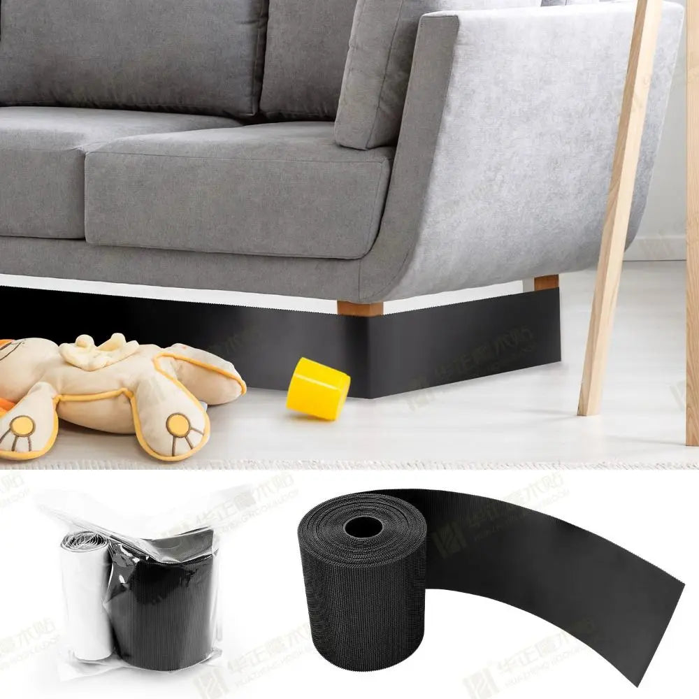 New 3/6/10M Sofa Toy Blocker Dustproof Adjustable Sofa Edge Baffle Adhesive Strap Nylon Under Couch Blocker