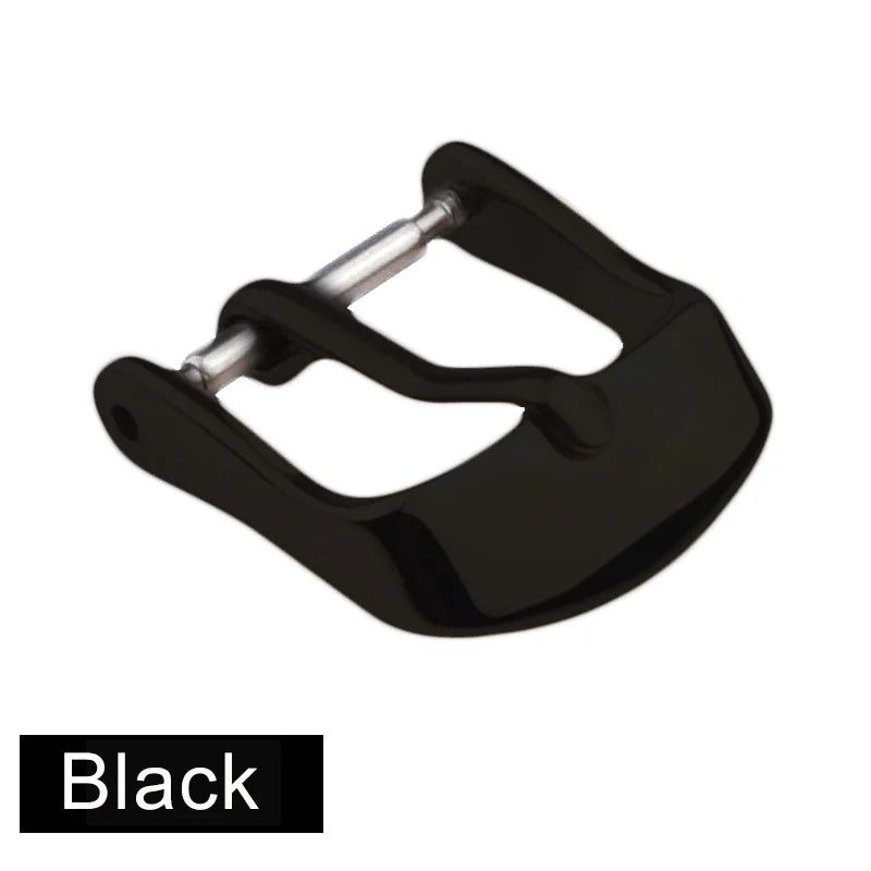 Stainless Steel Watch Buckle for Leather Strap Pin Buckle Strap Buckle Black Silver Rose Gold Strap Accessories Duck Tongue Clip