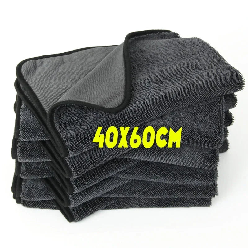 1/2pcs Professional Microfiber Towels Car Washing Towel Micro Fiber Auto Extra Soft Rag Fast Drying Cloth for Car Wash Accessory