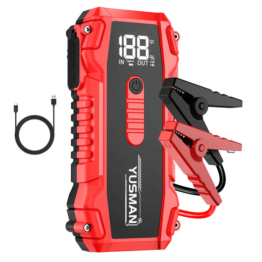 12V Car Emergency Power Supply 6000mAh Car Starting Device Car Starter with Lighting Portable Car Battery Power Bank Accessories