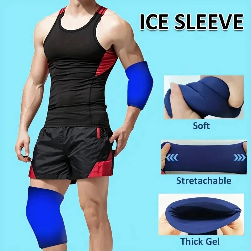 Adjustable knee and elbow ice packs - Reusable hot-cold therapy packs, suitable for both ice application and heat application