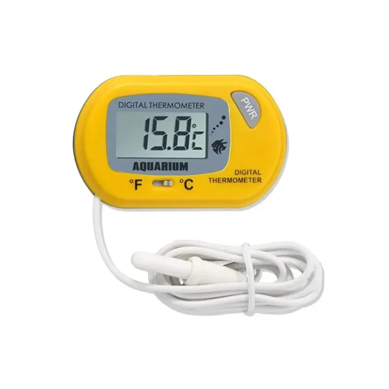 Digital Aquarium Thermometer with Probe Suction Cup Fish Tank Water Electronic Thermometer Measurement Degrees Celsius ℃