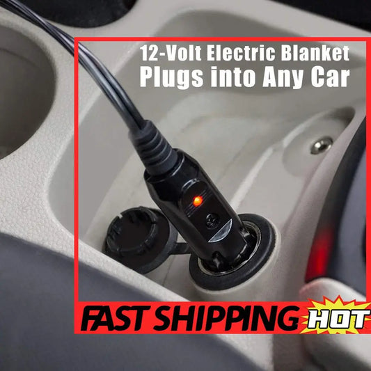 Constant Temperature Heating Blanket 12V Heated Safety Timer Car Heating Pad Fleece Car Heating Blanket for RV Caravan Camper