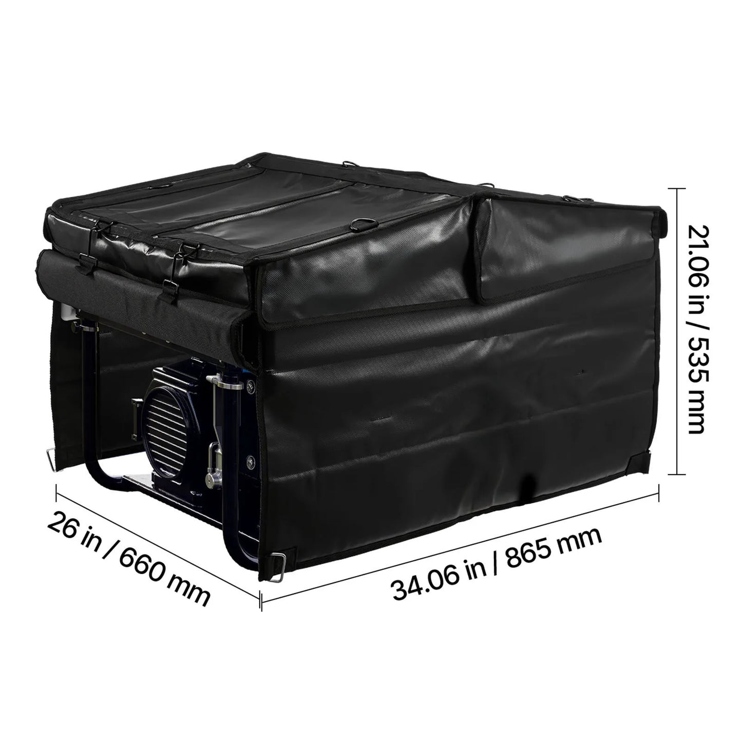SucceBuy Generator Cover 34x24x21In Waterproof Universal Generator Cover for Most Generators 3500-12000W with 420D Oxford Fabric