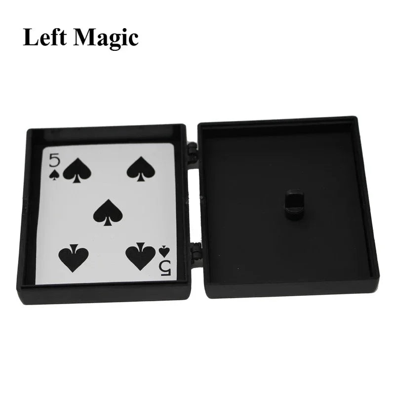 Surprise Restore Box Magic Tricks Black Plastic Box Broken Paper Card Case Close-Up Magic Tricks Props Toys For Children Adult