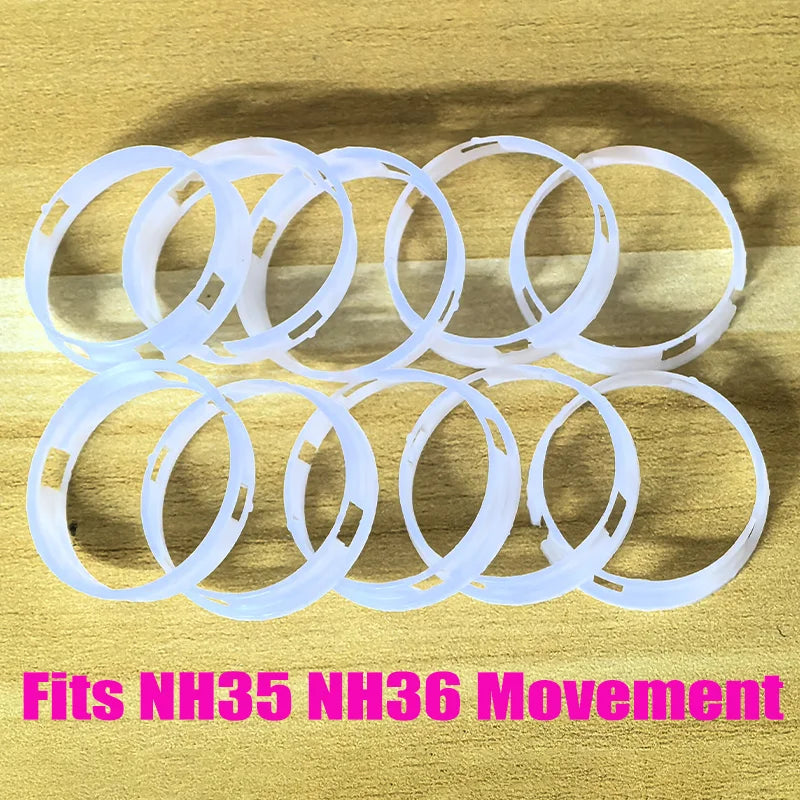 1Pcs/3Pcs NH35 Plastic Movement Spacer Ring Fit for NH35 NH36 NH34 Movement Watch Case Inner Cover Ring Spare Parts Watch Insert