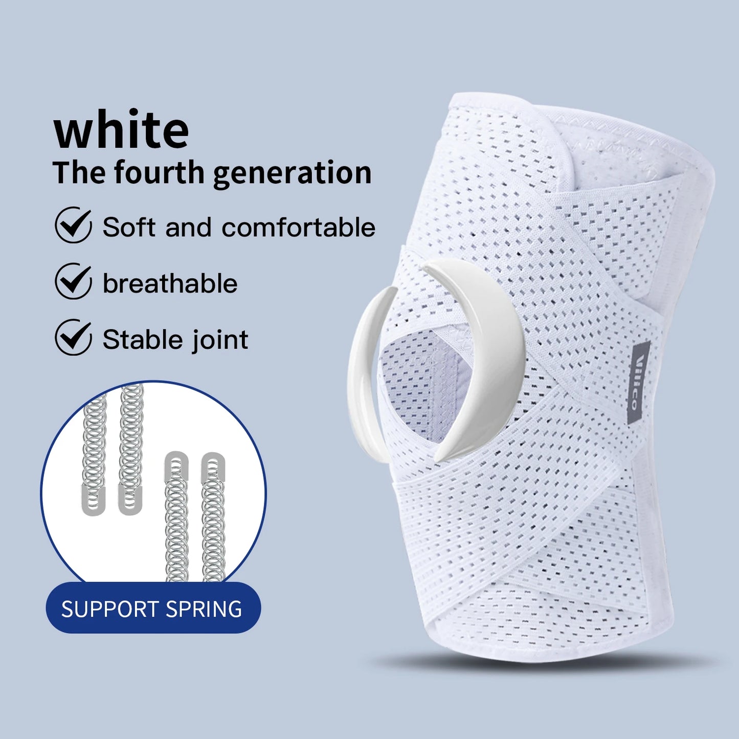 Sports Kneepad Pressurized Elastic Knee Pads Knee Support Joints Protector Fitness Gear Injury Recovery Brace Protector Non-Slip