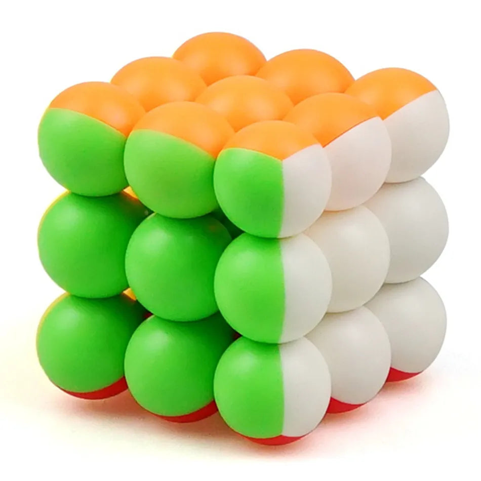YJ Ball Magic Cubes Professional 3x3x3 6CM Ball Magic Cubes Twist Puzzle Toys for Children Gift Educational Toy