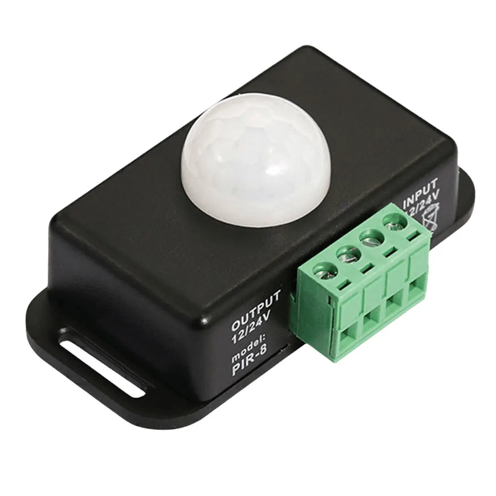 DC 12V 24V 6A IR Infrared Detector Light Switch Module Automatic Adjust PIR Motion Sensor Light Switch for LED Strip Light Lamp