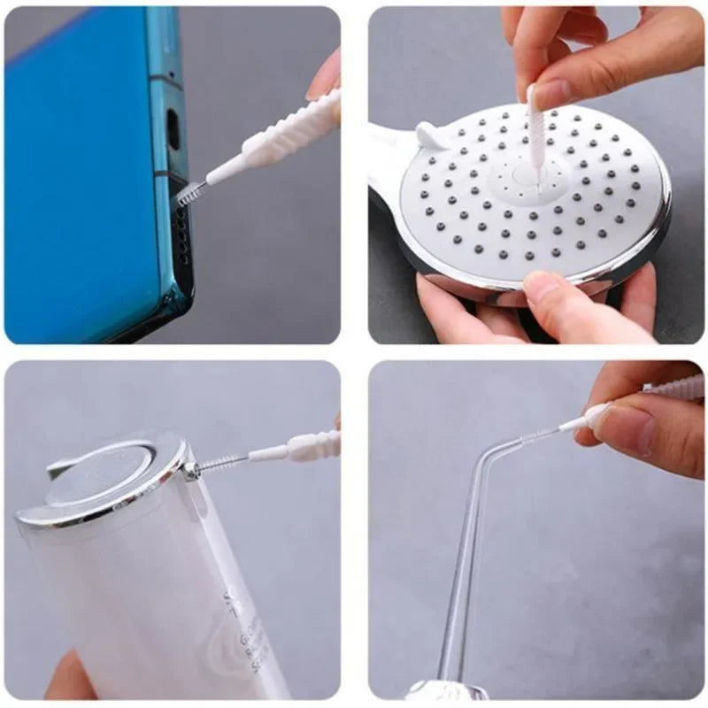 10/50/100/200PCS Shower Cleaning Brush Bathroom Micro Nylon Brush Nozzle Anti-blocking Cleaning Tools Bathroom Accessories