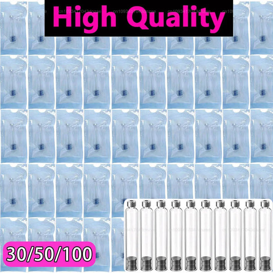 30/50/100pcs Sterile Independent Packaging Insulin Cartridges Cassette Bottle 3ml Disposable Insulin Injection Pen Sleeve