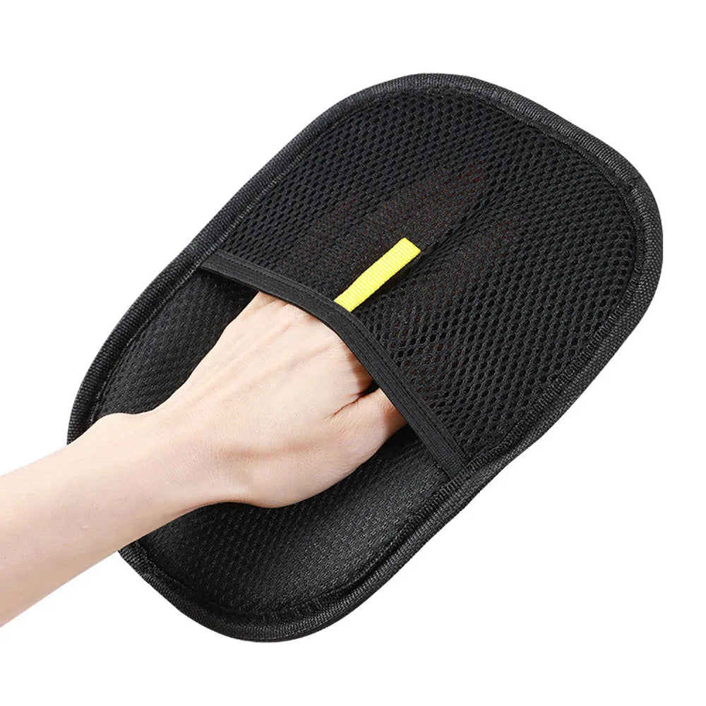 Pet Hair Removal Gloves Pet Grooming Gloves Cats Hair Brush Dual Brush Static-Free Cat Hair Cleaning Tool Hair Stripping Mitts