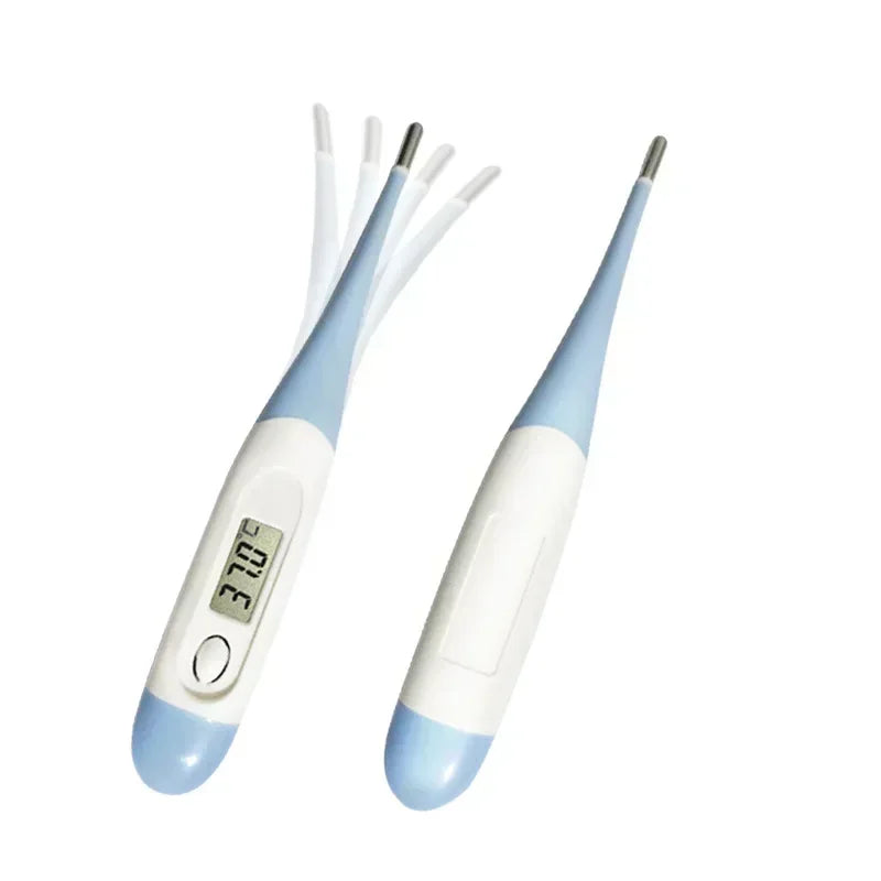 Digital ElectronicThermometer Soft Head Home First Aid Kit Fever Baby Adult Head Oral Armpit Temperature Measurement Instrument