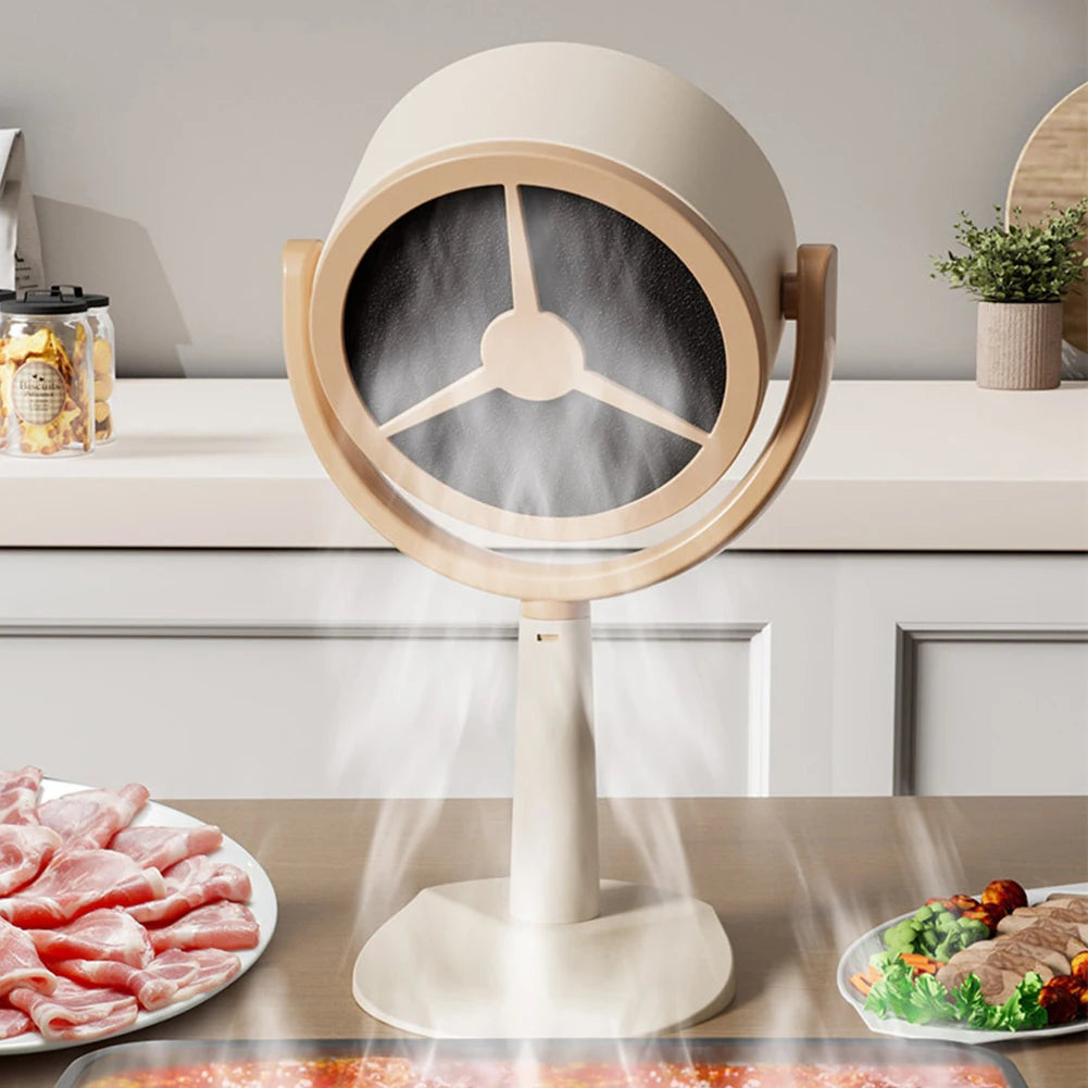 Desktop Range Hood Mini Range Hood Portable USB Charging Extractor Hood Adjustable Angle for Indoor BBQ Hot Pot