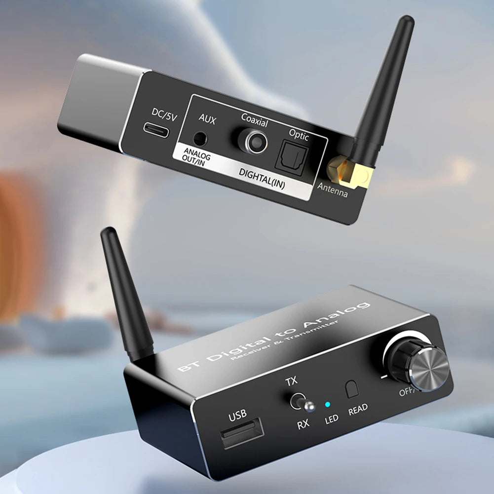 BT Digital To Analog Audio Converter Digital SPDIF Optical To Analog L/R RCA Converter Toslink Optical To 3.5mm Jack Adapter