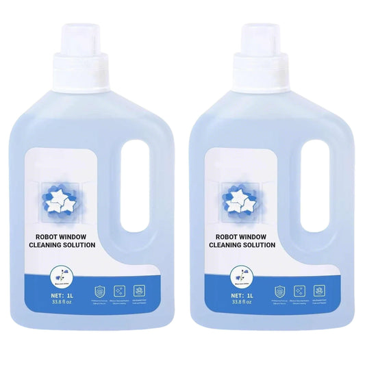 2 Bottles Window Cleaner, Cleaning Solution Compatible with ECOVACS Winbot W1 Pro/W2 Pro Omni, , Glass Cleaner Liquid Refill