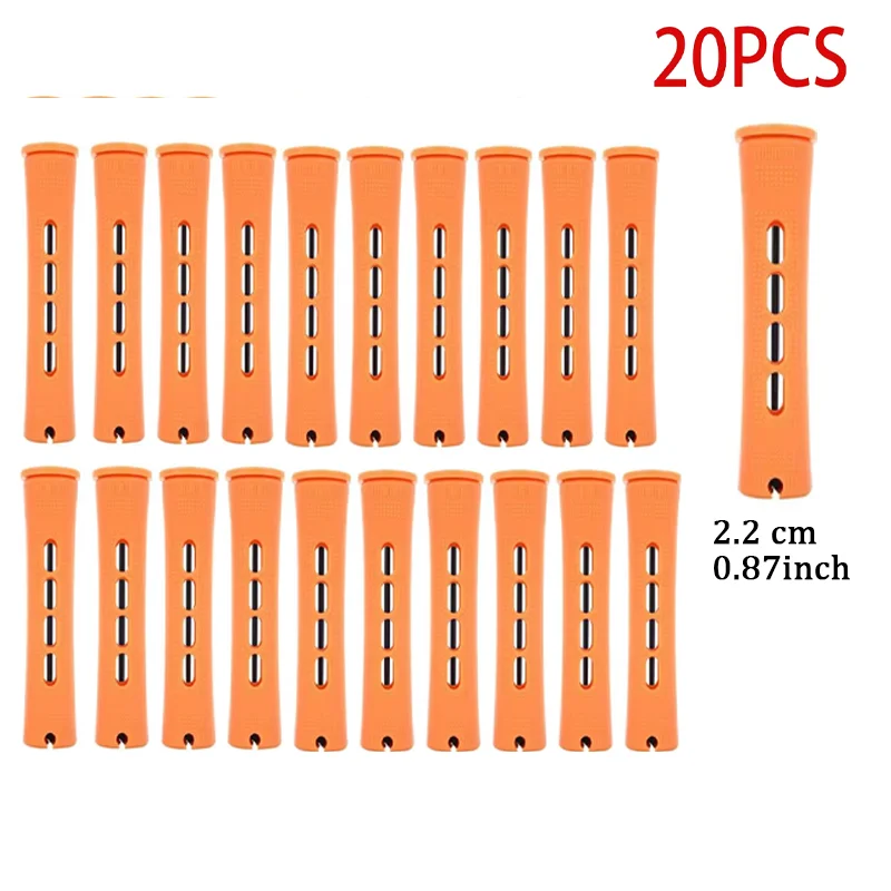 20 Pieces of Perm Curling Rods 5 Sizes of Curling Irons Plastic Cold Wave Rods Perming Rods Curling Irons Hair Styling Tools