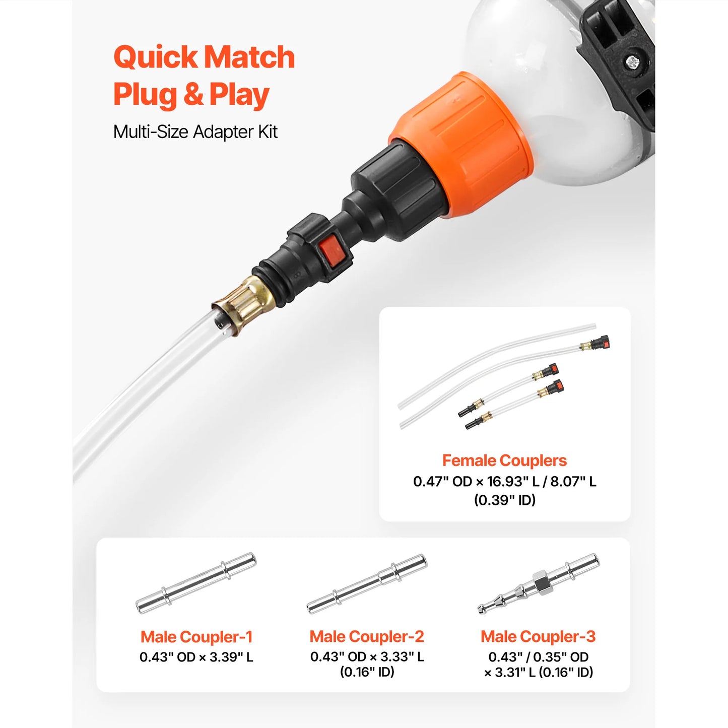 SucceBuy 1500CC Fluid Extractor with Long Hose and Extension Tubes Suction Pump for Lawn Mowers Car Ships Golf Carts Motorcycles