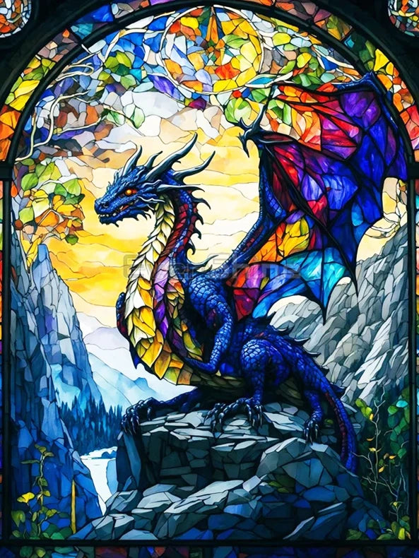 EverShine New Arrivals Diamond Mosaic Cat Lion Complete Kit Painting Animal Stained Glass Art Embroidery Dragon Halloween Decor