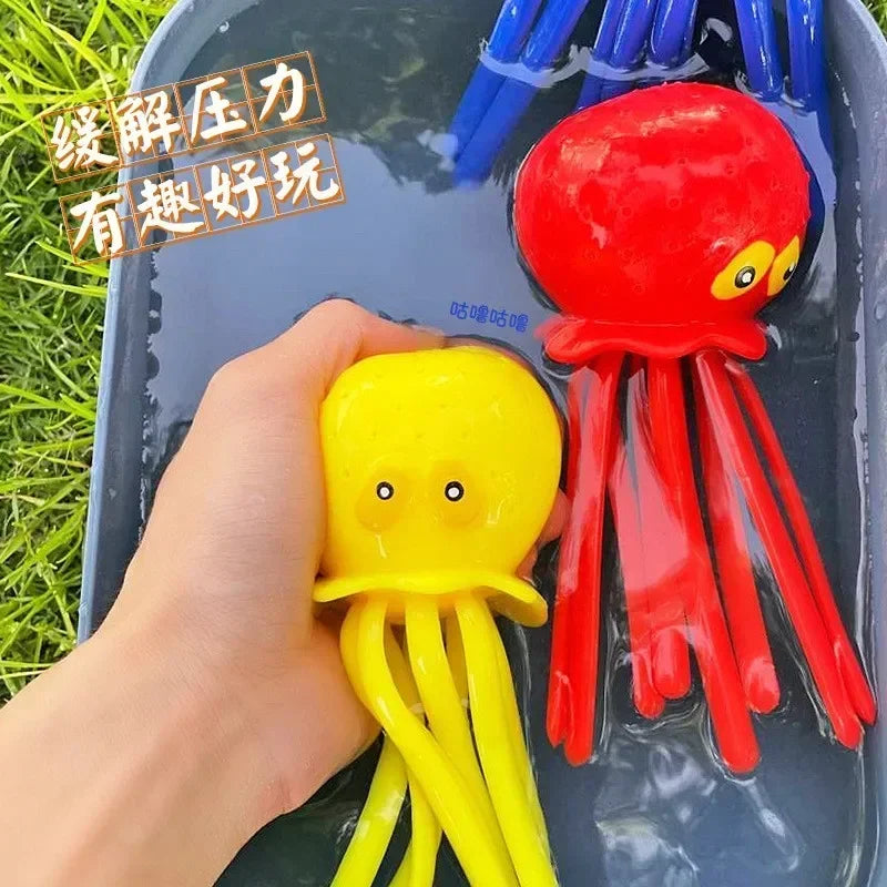 1/4pc Baby Bath Toys Sponge Water Absorbing Octopus Squeezing Stress Relief Toy Summer Swimming Play Water Bath Toy for Children