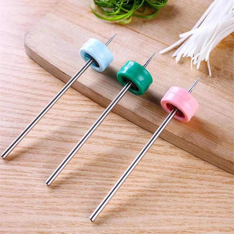 Stainless Steel Plum Blossom Onion Cutter Vegetable Chopper Pepper Slicer Grater Green Onion Shredded Knife Kitchen Cutting Tool