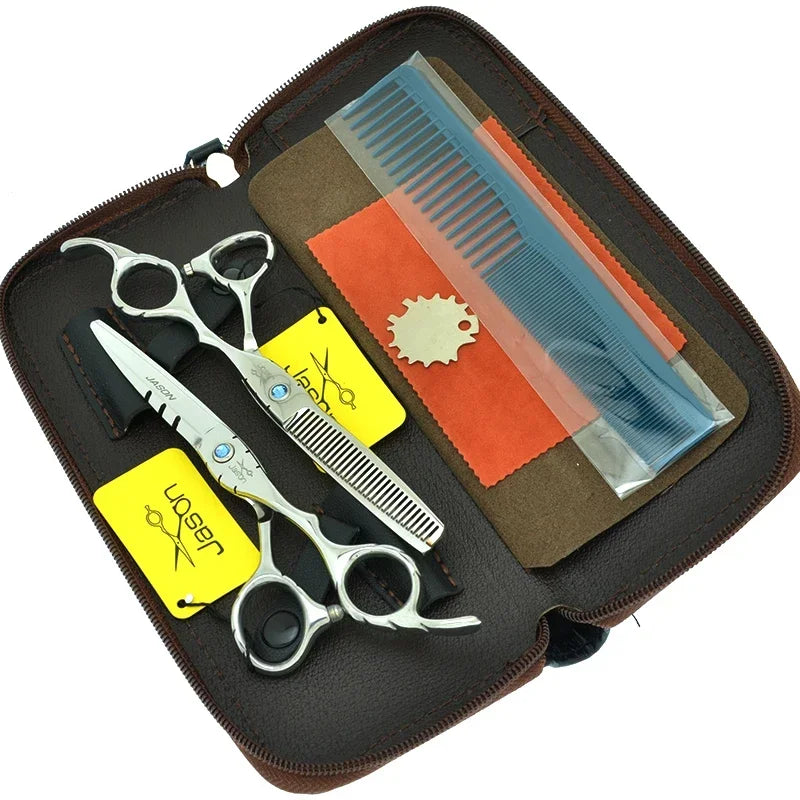 Stainless Steel 5.5"/6.0" Barber Hair Cutting Scissors Salon Hairdresser's Thinning Shears Hair Clippers Haircut Scissors A0018D