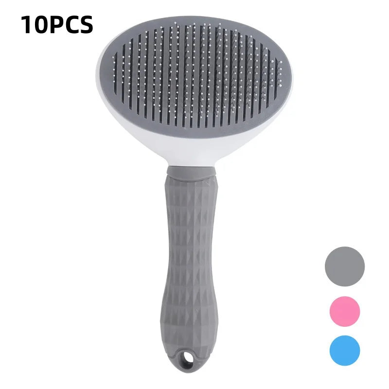 Pet Dog Brush Cat Comb Self Cleaning Pet Hair Remover Brush For Dogs Cats Grooming Tools Pets Dematting Comb Dogs Accessories