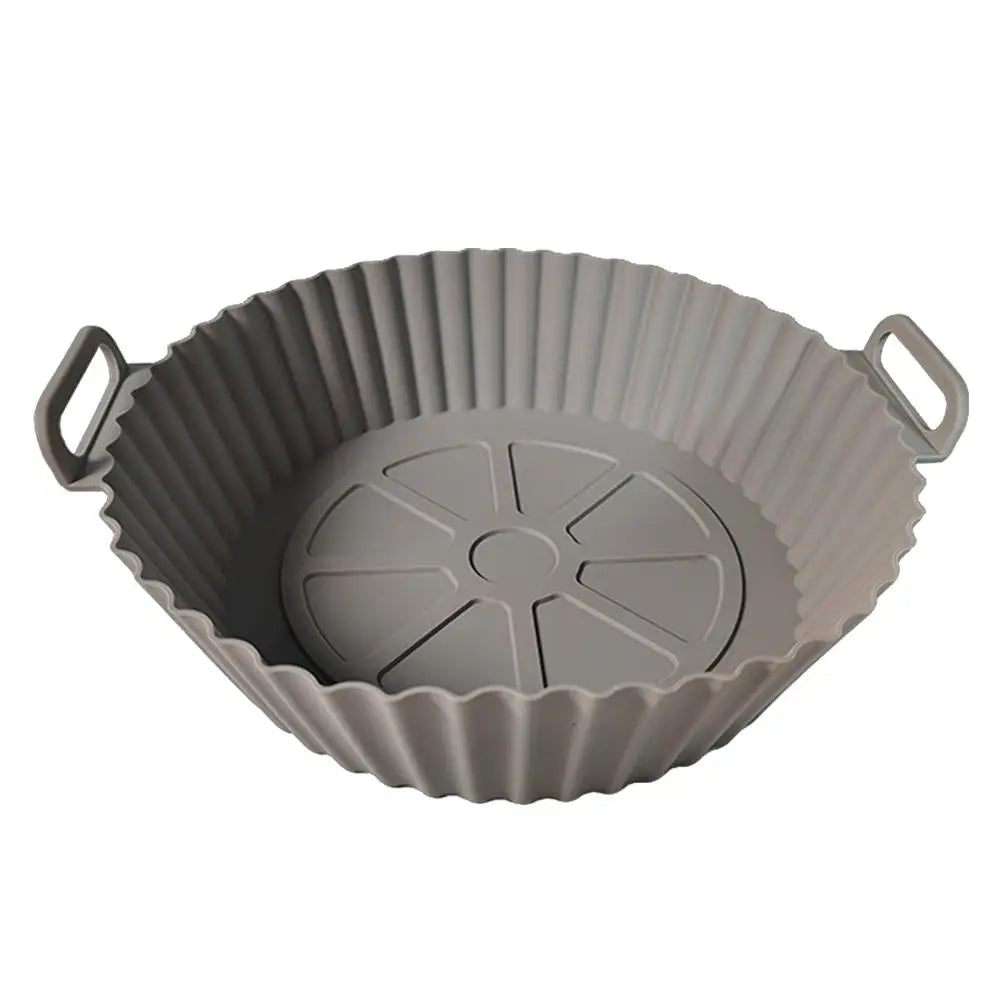 Air Fryer Silicone Liners Air Fryer Silicone Pot Reusable Silicone Air Fryer Liners Food Safe Non Stick Air-Fryer Accessories