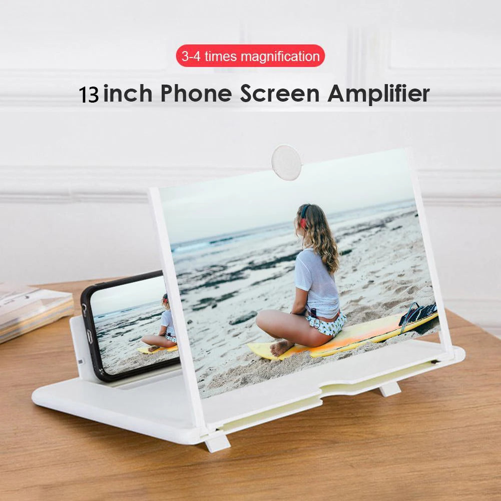 Foldable Holder Stand Video Amplifier Portable 3D Phone Screen Amplifier Mobile Display Enlarged Magnifier Expander