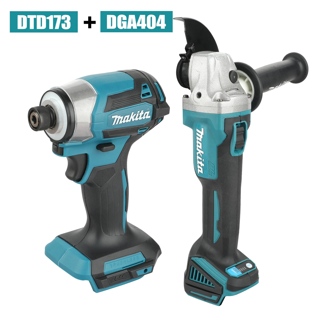 Makita 18V DGA404 Angle Grinder DTD173 Impact Driver Motor Electric screwdriver combination Grinder Cutting Polishing Machine