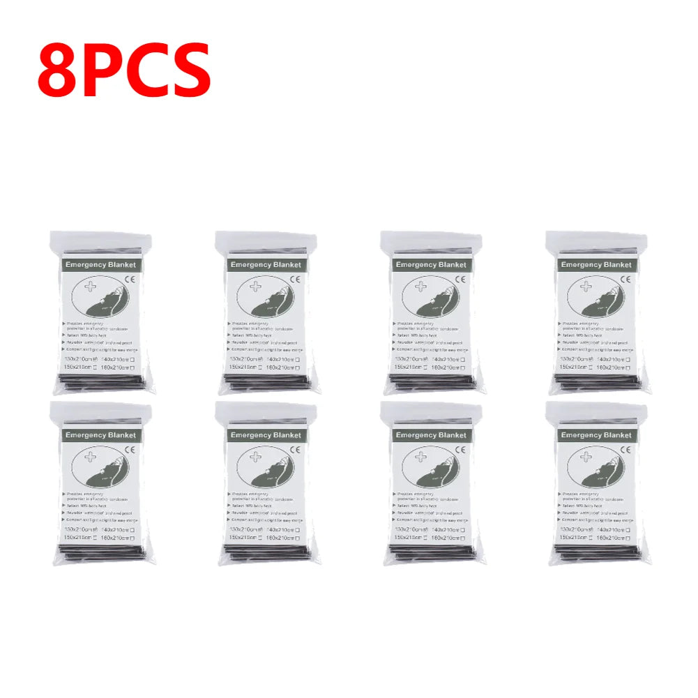 1-20pcs Emergency Mylar Thermal Blanket Foil Space Blanket Designed for NASA Body Warmer Outdoor First Aid Camping Hiking Travel