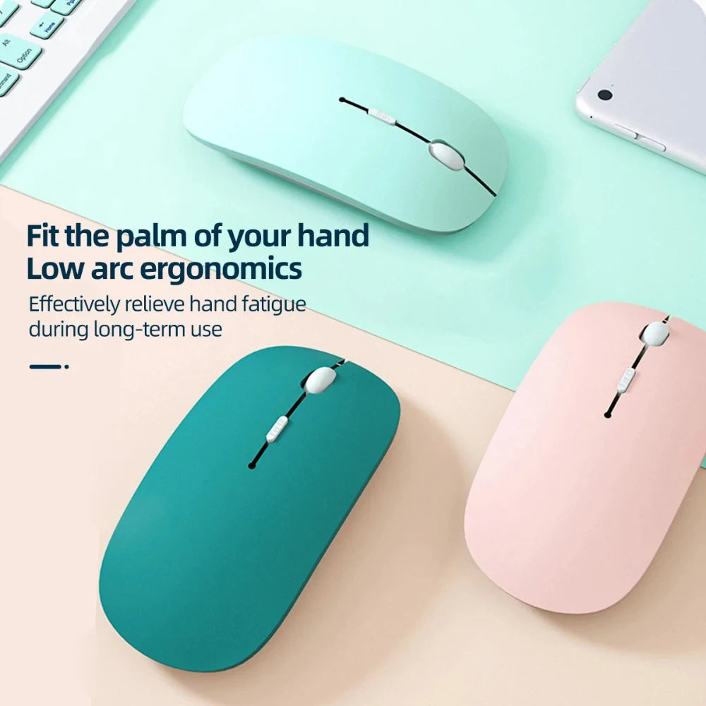 Universal Bluetooth-compatible Mouse Wireless Mouse Silent Computer Mice Portable Working Gaming Mouse For Lenovo Laptop Tablet