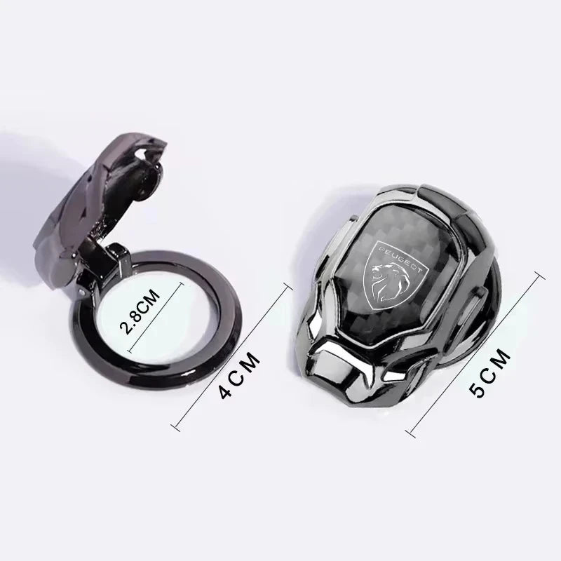 Car One-Click Start Buttons Protective Cover Decoration Car Gadgets For Peugeot 108 406 407 408 206 207 208 306 307 308 508 RCZ
