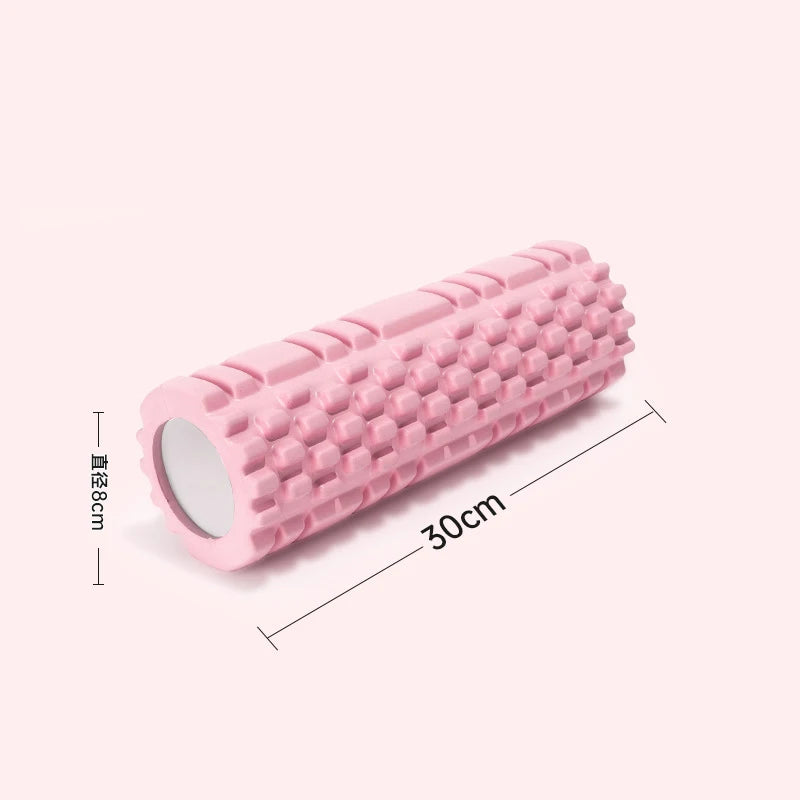 Foam Roller Yoga Column Fitness Yoga EVA Foam Roller Yoga Stick Deep Tissue Massage Roller, Suitable for Back/Waist/Leg Muscle