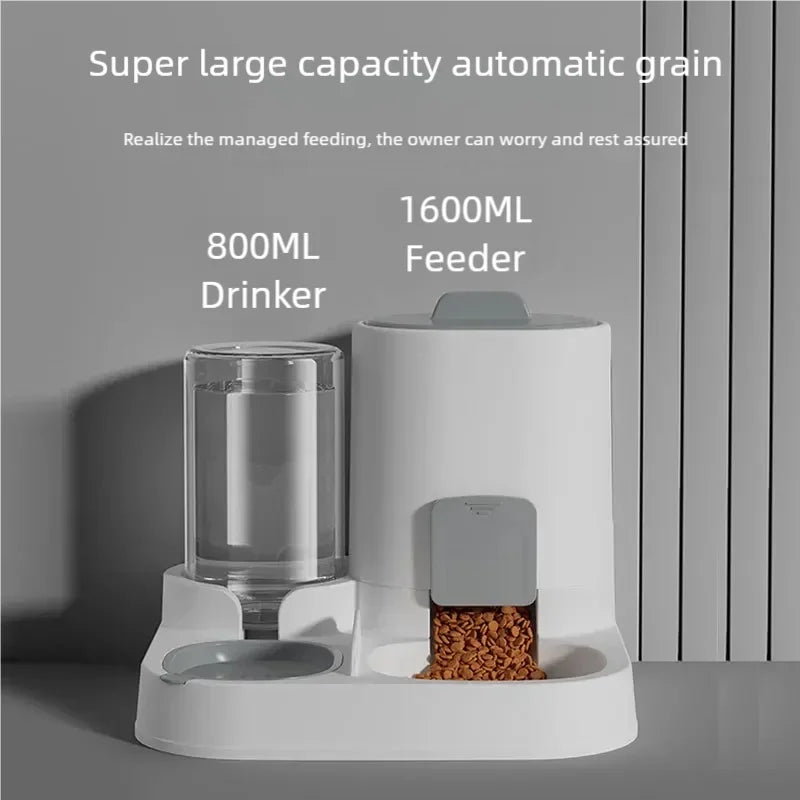 Automatic Gravity Cat Water Dispenser Feeder No Electricity Needed Spill-Proof Large Capacity Pet Supplies for Cats Dogs