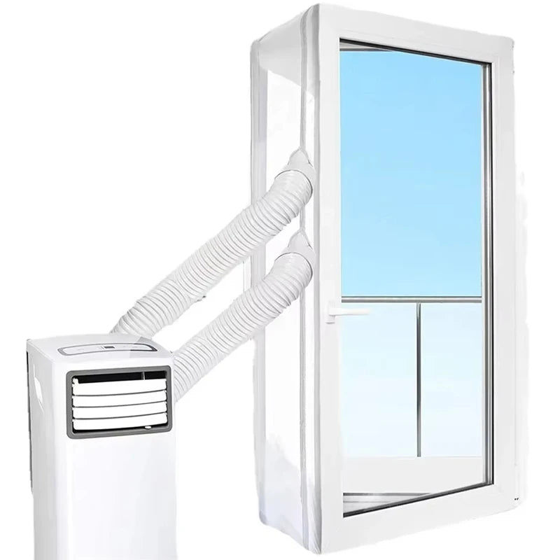 CEA Airlock Window Seal For Portable Air Conditioner,300 Cm Flexible Cloth Sealing Plate Window Seal With Zip/Adhesive