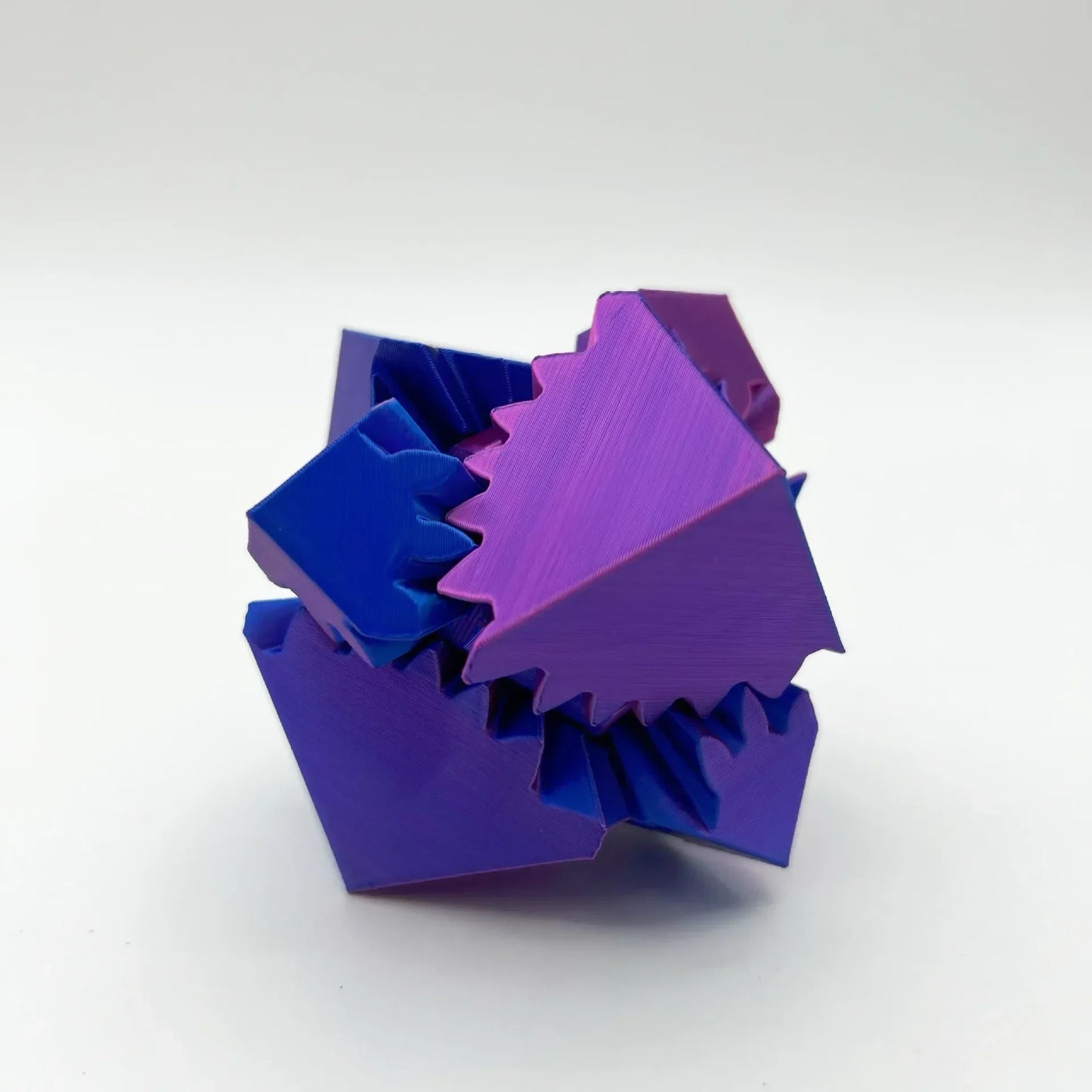3D Printed Cube Fidget Toy Gear Ball Stress Relief Cube Rotating Stress Relaxing Toy Desktop Decoration Decompression Toy
