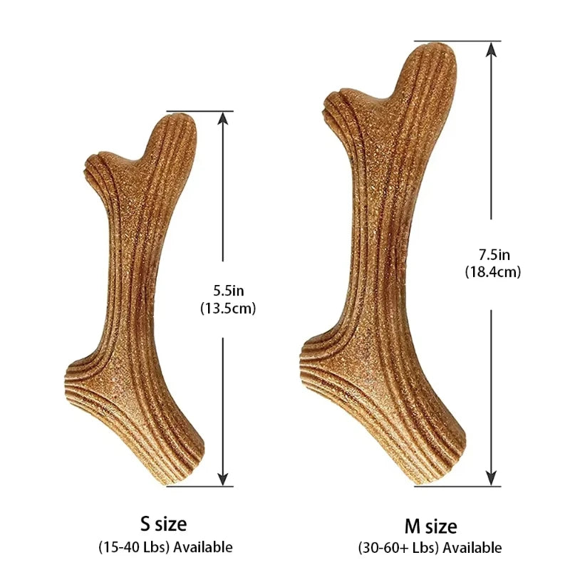 Real Wooden Deer Antlers Dog Chew Toys for Aggressive Chewers Large Dog Chewing Stick Indestructible Tough Durable Pet Toys Gift