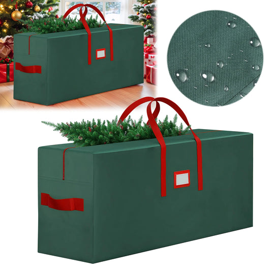 Oxford Xmas Tree Storage Bag w/Handle Waterproof Fold Tree Package Bag(165Green)