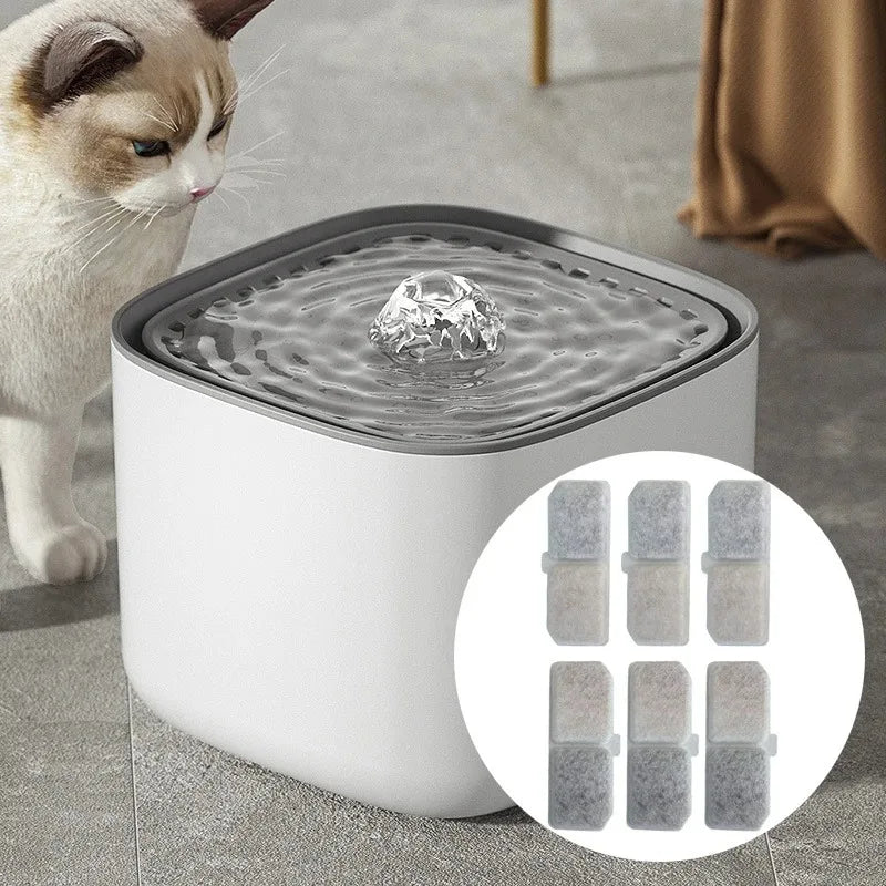Replacement Filters Cat Water Fountain Filters Element for Stainless Steel Cat Water Fountain Activated Carbon Sponges Filters