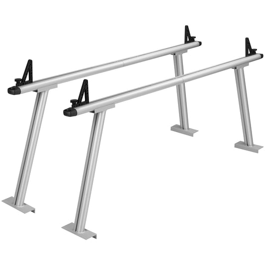 SucceBuy Truck Rack 800 lbs Capacity 71"x31" Aluminum Ladder Rack for Truck with 8 Non-Drilling C-clamps, Heavy Duty Truck Bed