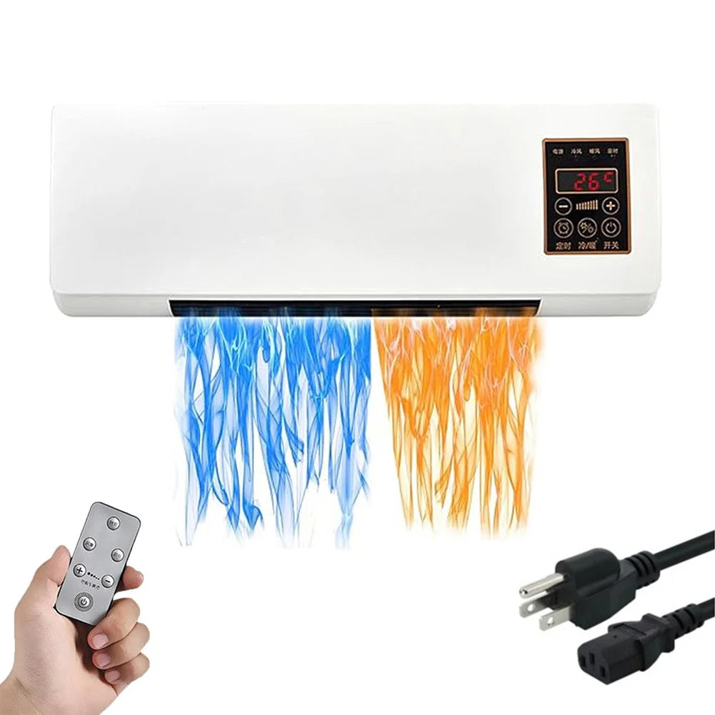 Wall Mounted Portable Airconditioner W/ Remote Control Split Max Airconditioners Mini Split AC/Heating System for Home Office